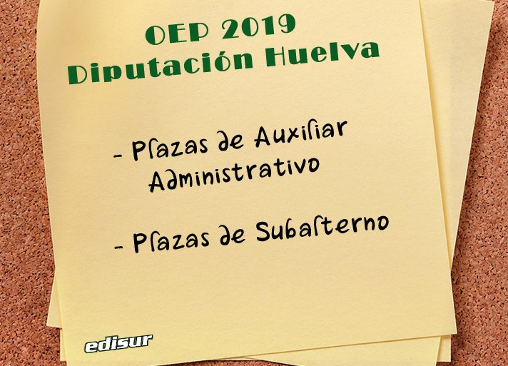 Se hace pública la OEP 2019 de la Diputación de Huelva