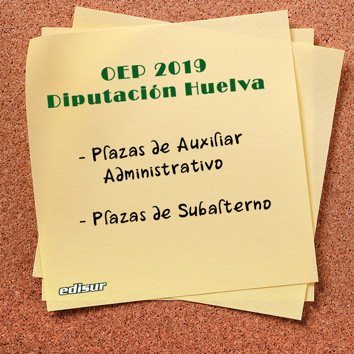 Se hace pública la OEP 2019 de la Diputación de Huelva