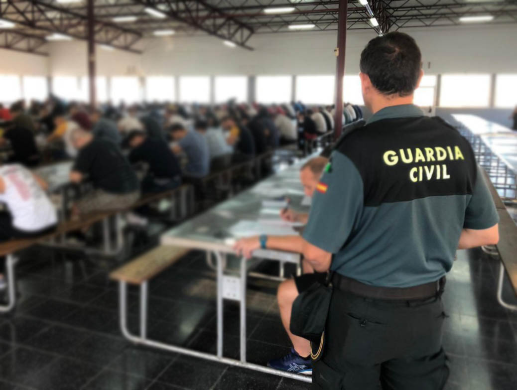 Resultado provisional pruebas ortografía a la Guardia Civil